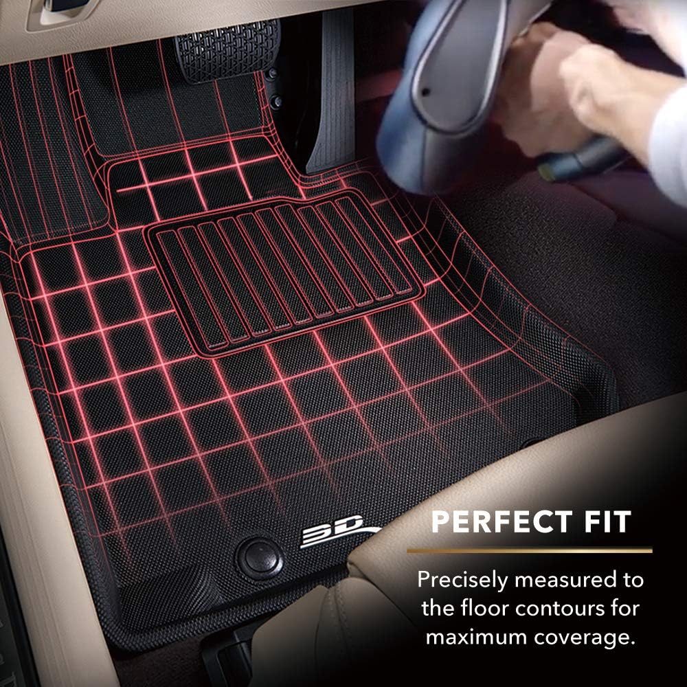All-Weather Floor Mats 1st 2nd & 3rd Row Black G98013