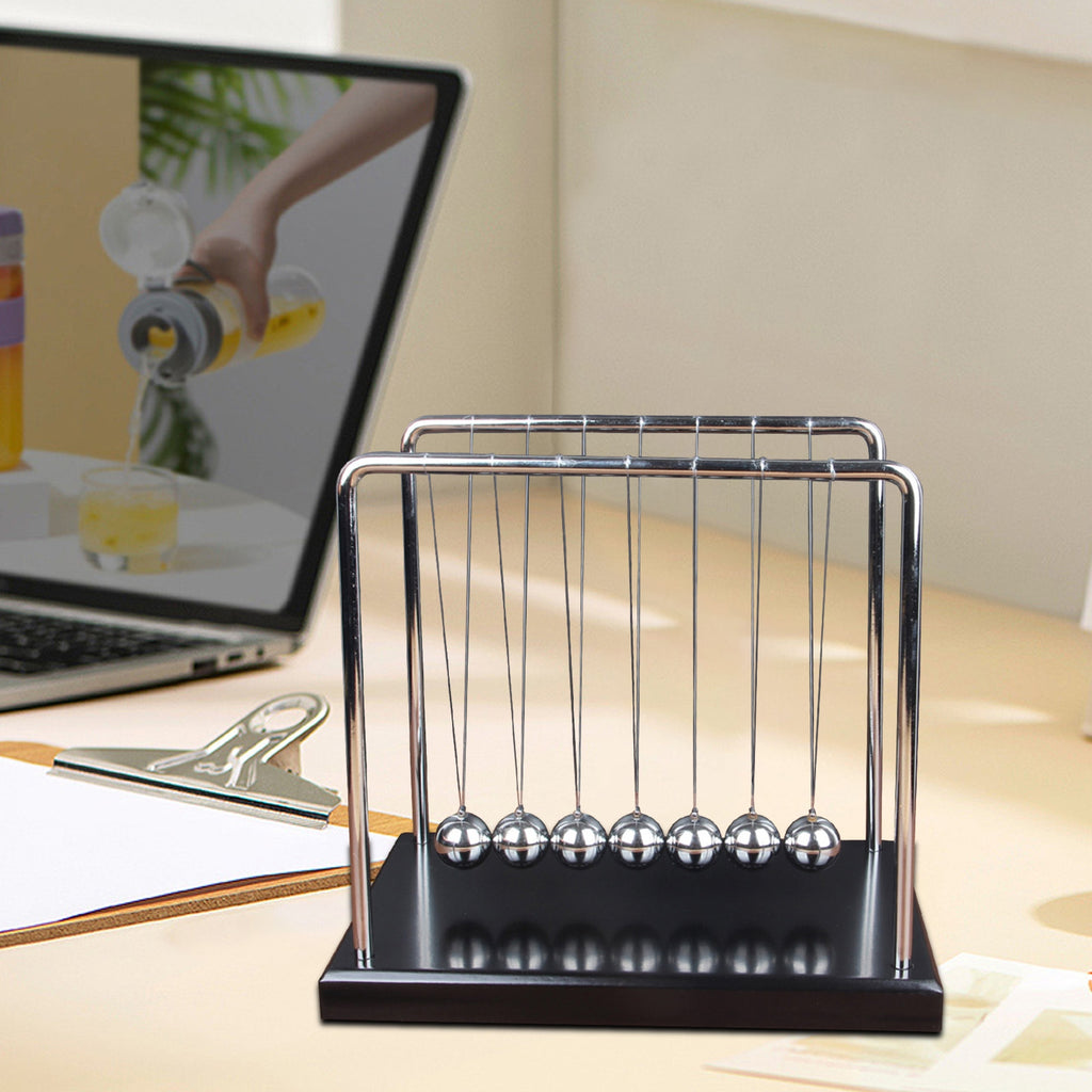 Newton Cradle Pendulum Decoration with 7 Balance Balls C53412