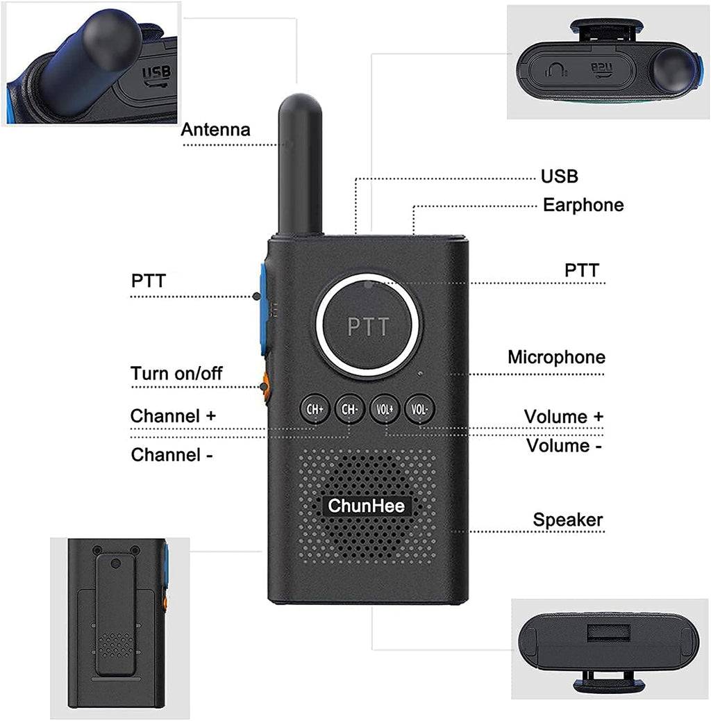 Wireless Intercom System, 16 Channel, 4 Pack U216393