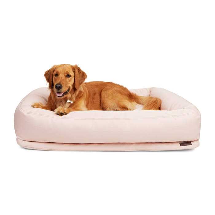 Recycled Fabric Pink Dog Bed U9884