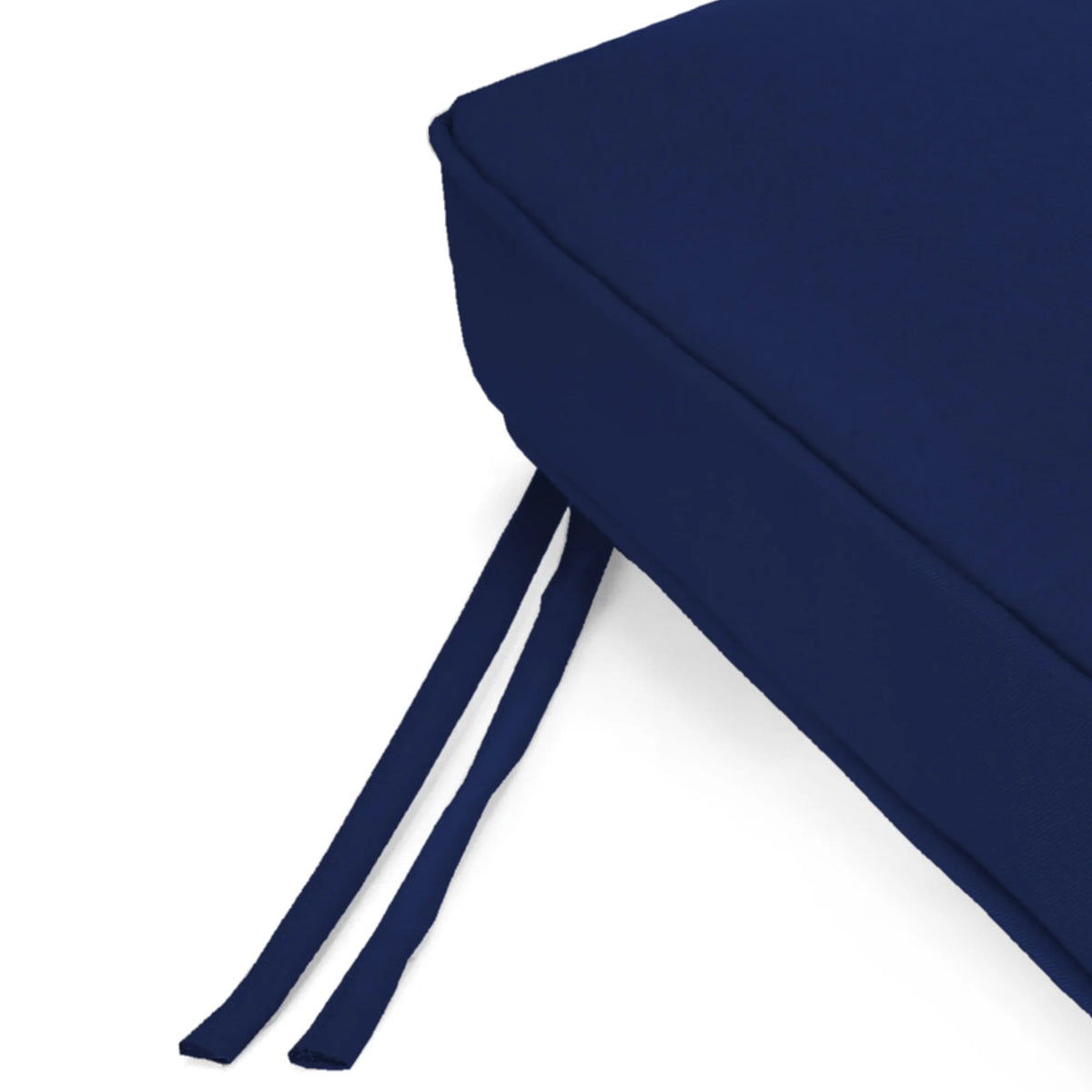 47" x 17" Canvas Navy Outdoor Settee Swing Bench Cushion with Ties and Welt F9022