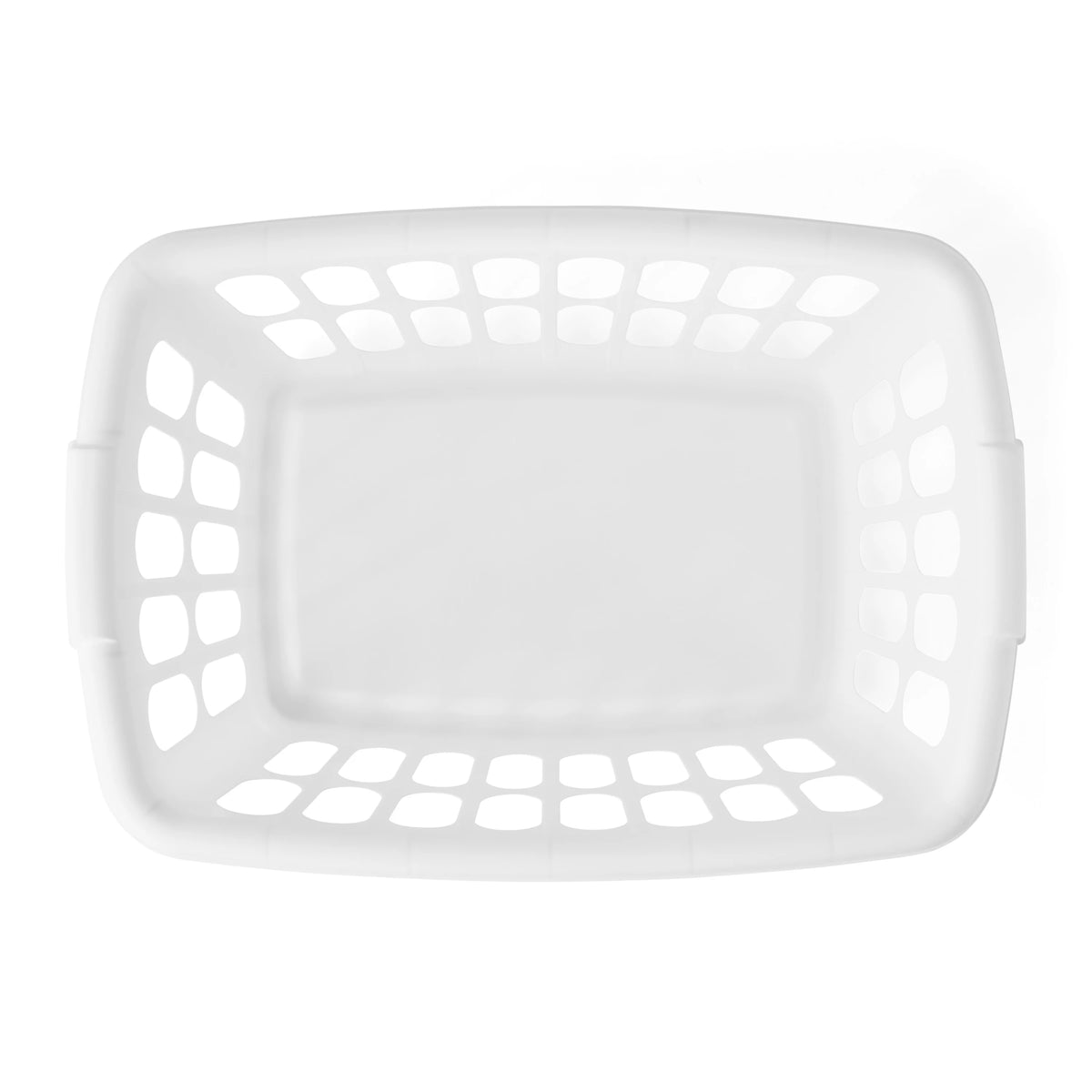 White 6 Pack Rectangular Plastic Laundry Basket J70881