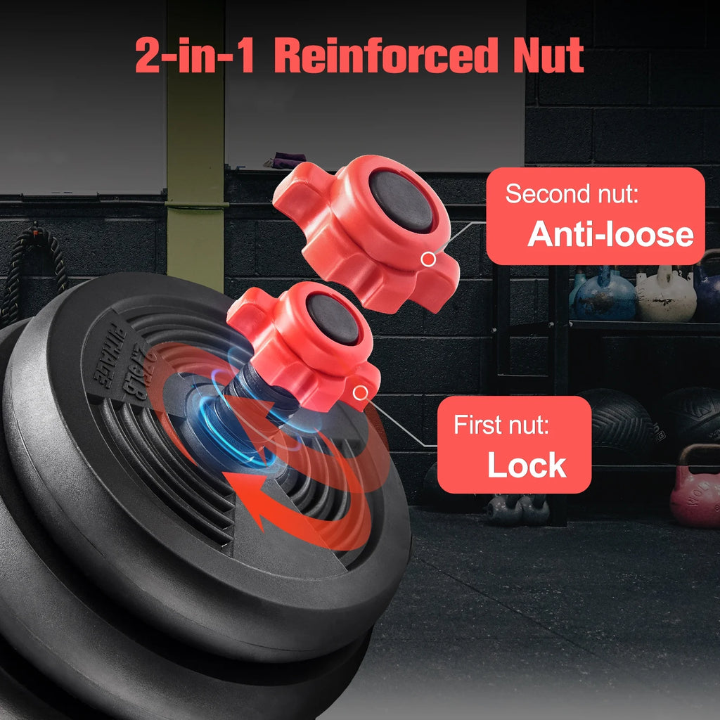 5 in 1 Adjustable Dumbbell Barbell Kettlebell Set 40LB P3180