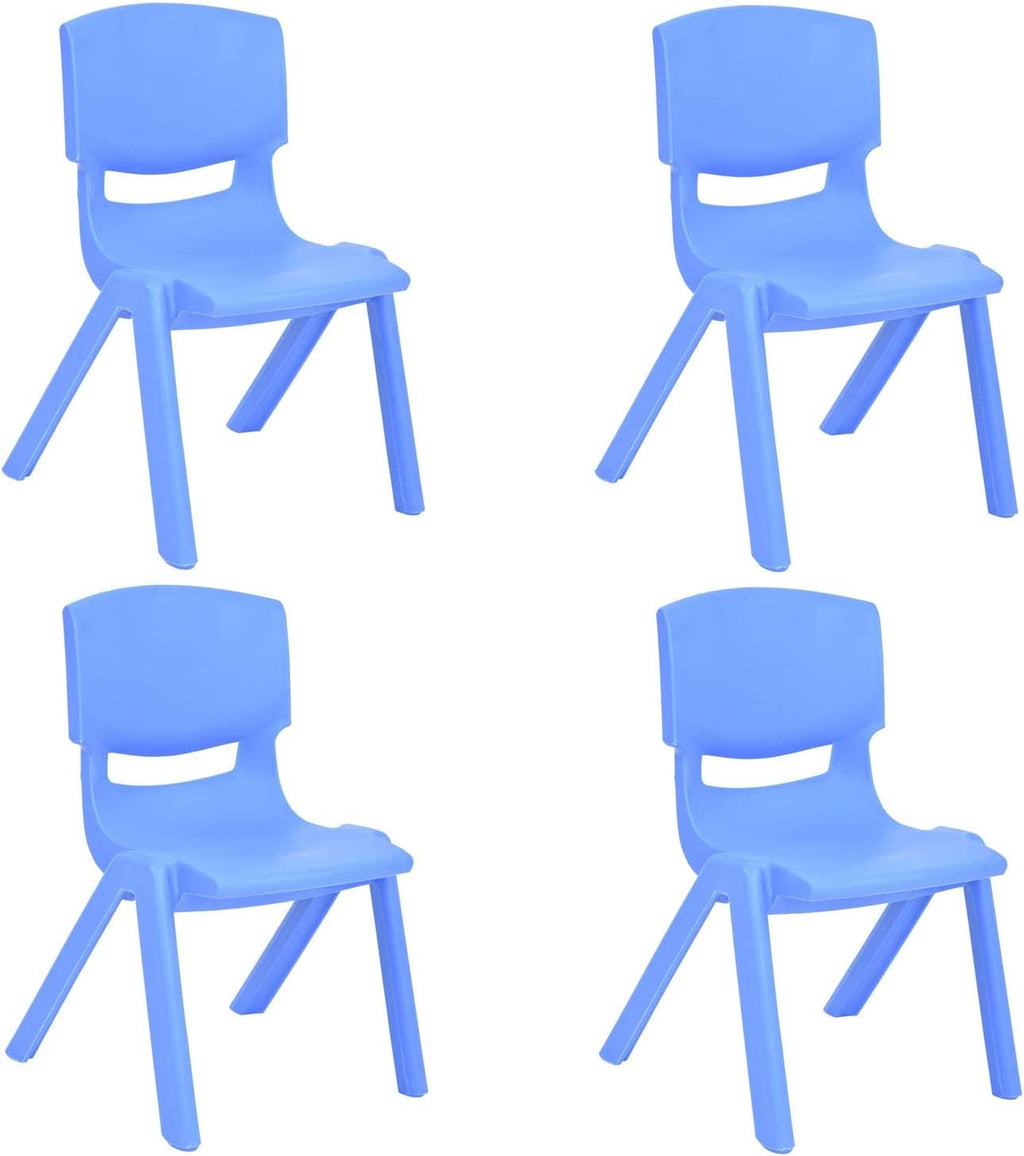 Stackable Plastic Kids Learning Chairs, 20.8x12.5 Inches, 2 Pack V560598