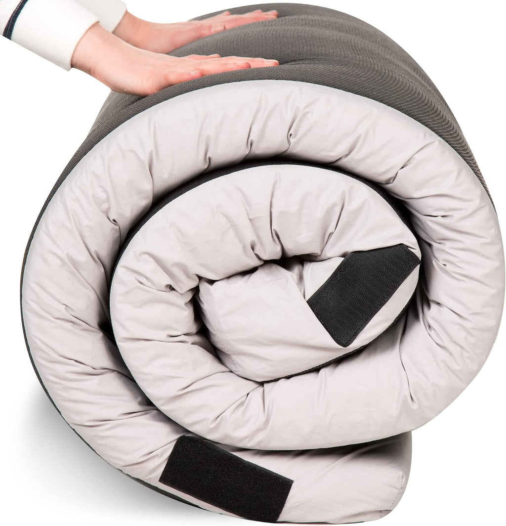 Waterproof Foldable Memory Foam Camping Mattress Pad Twin Q496