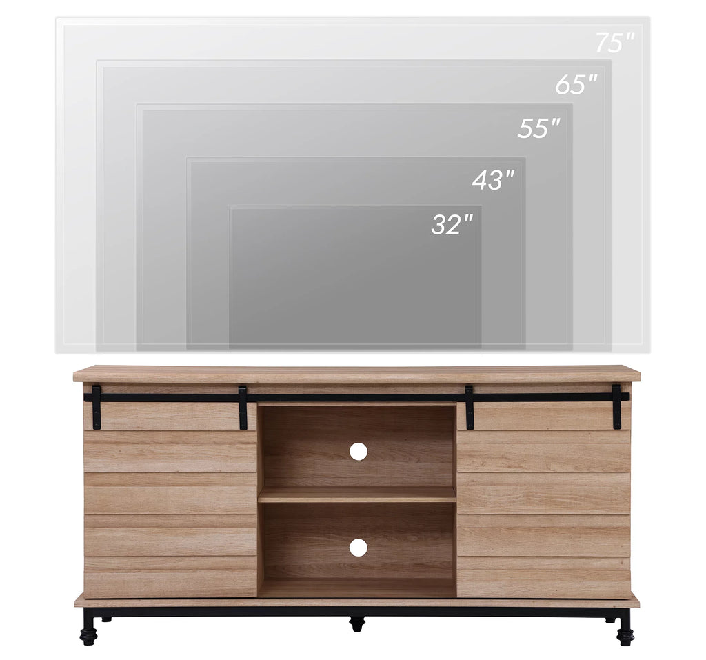 Rustic Oak Finish TV Stand H742