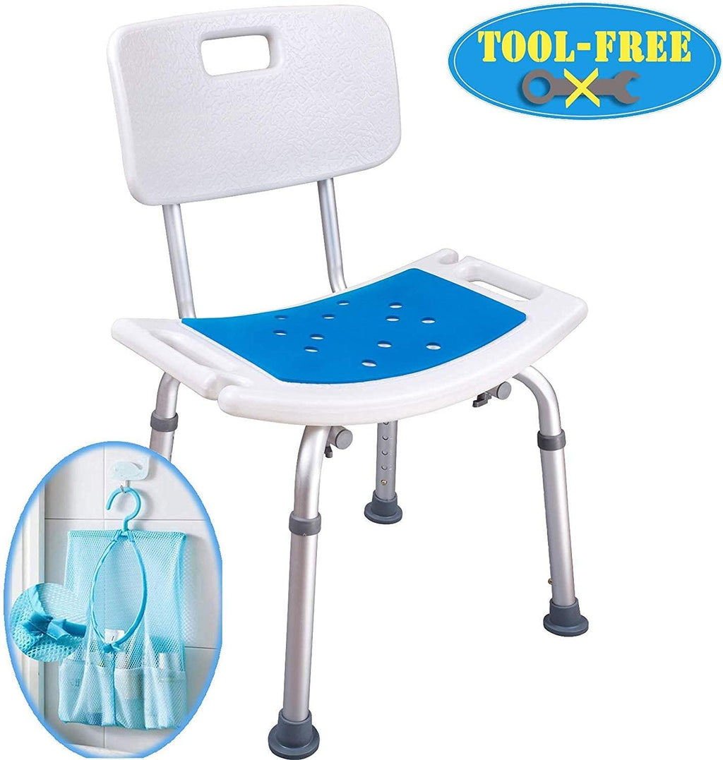 Padded Shower Chair with Back and Handles T2556