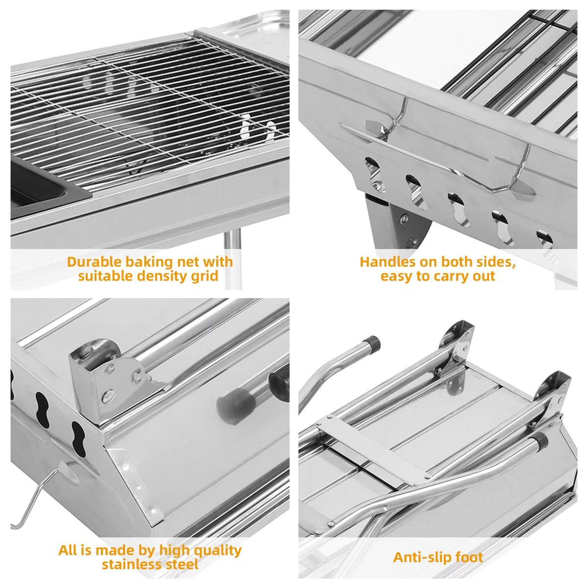 Stainless Steel Portable Charcoal Grill G384
