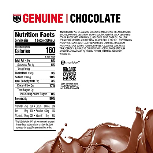 Vanilla Creme Protein Shake, 11.16 Fl Oz, 12 Pack, 25g Protein, Zero Sugar M740471