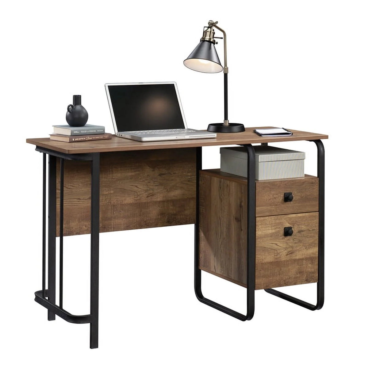 Engineered Wood and Metal Desk Y682107