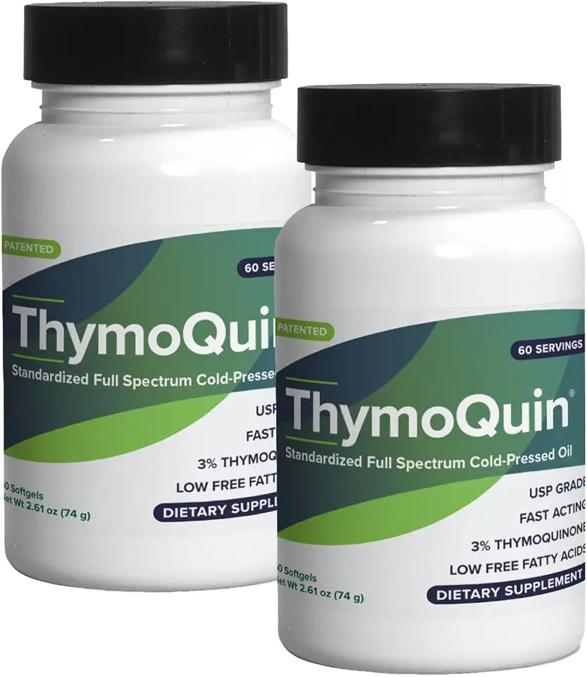Cold Pressed Black Seed Oil 3% Thymoquinone 2 Pack M474189