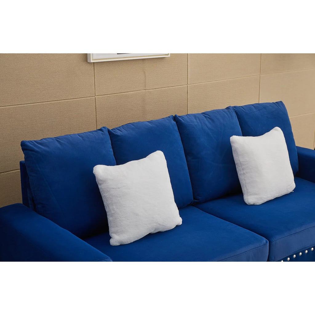 Blue Velvet Sofa B22981