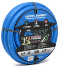 3/4" x 25' 100% Rubber Garden Hose, 500 PSI, Pack of 2 D195