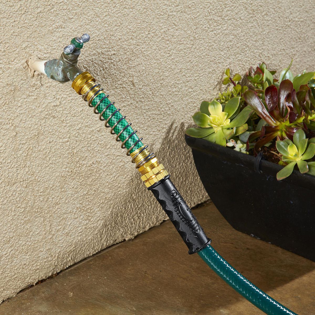 Coiled Spring Faucet Connector and Hose Saver B849