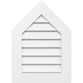 Peaked Top Surface Mount PVC Gable Vent 7/12 Pitch U3781