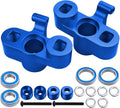 Aluminum Front Knuckles Steering Blocks with Bearings for 1/5 Scale RC Truck (Blue) G2314