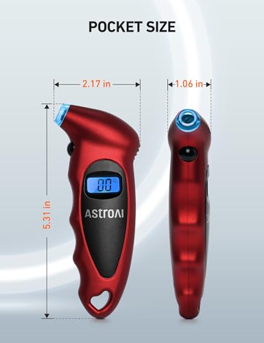 Tire Pressure Gauge Digital 0-150PSI with Backlight LCD and Presta Valve Adaptor P943911