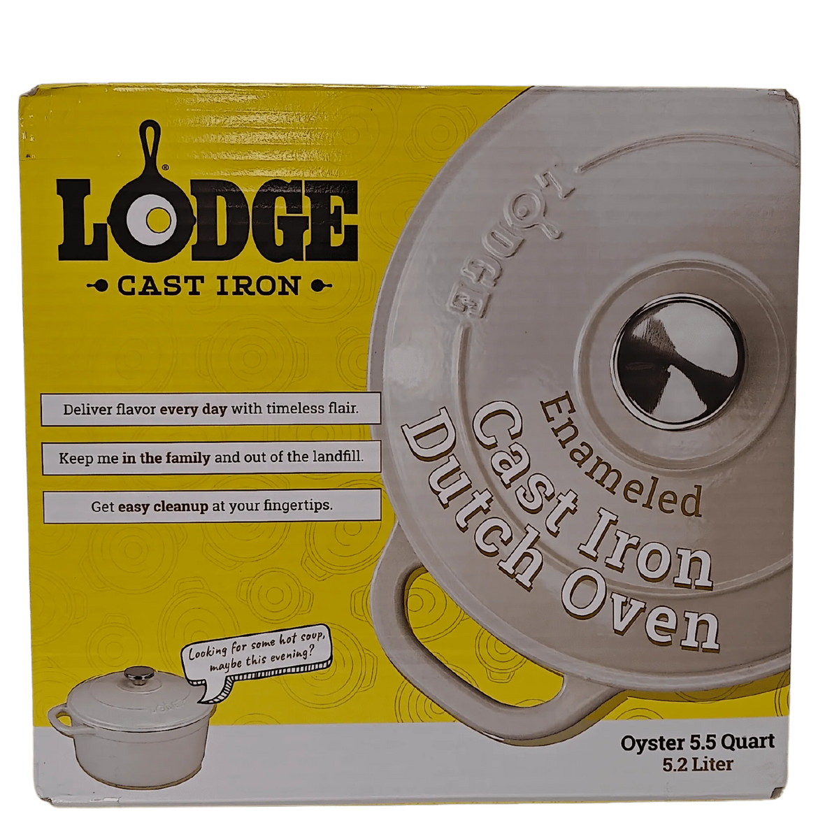 5.5 Quart Enameled Cast Iron Dutch Oven Y92633
