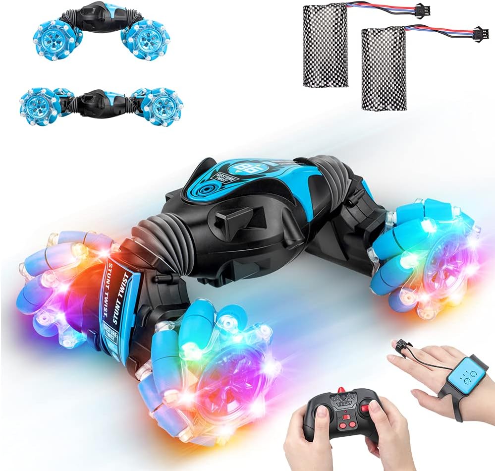 Blue Remote Control Stunt Car T657164
