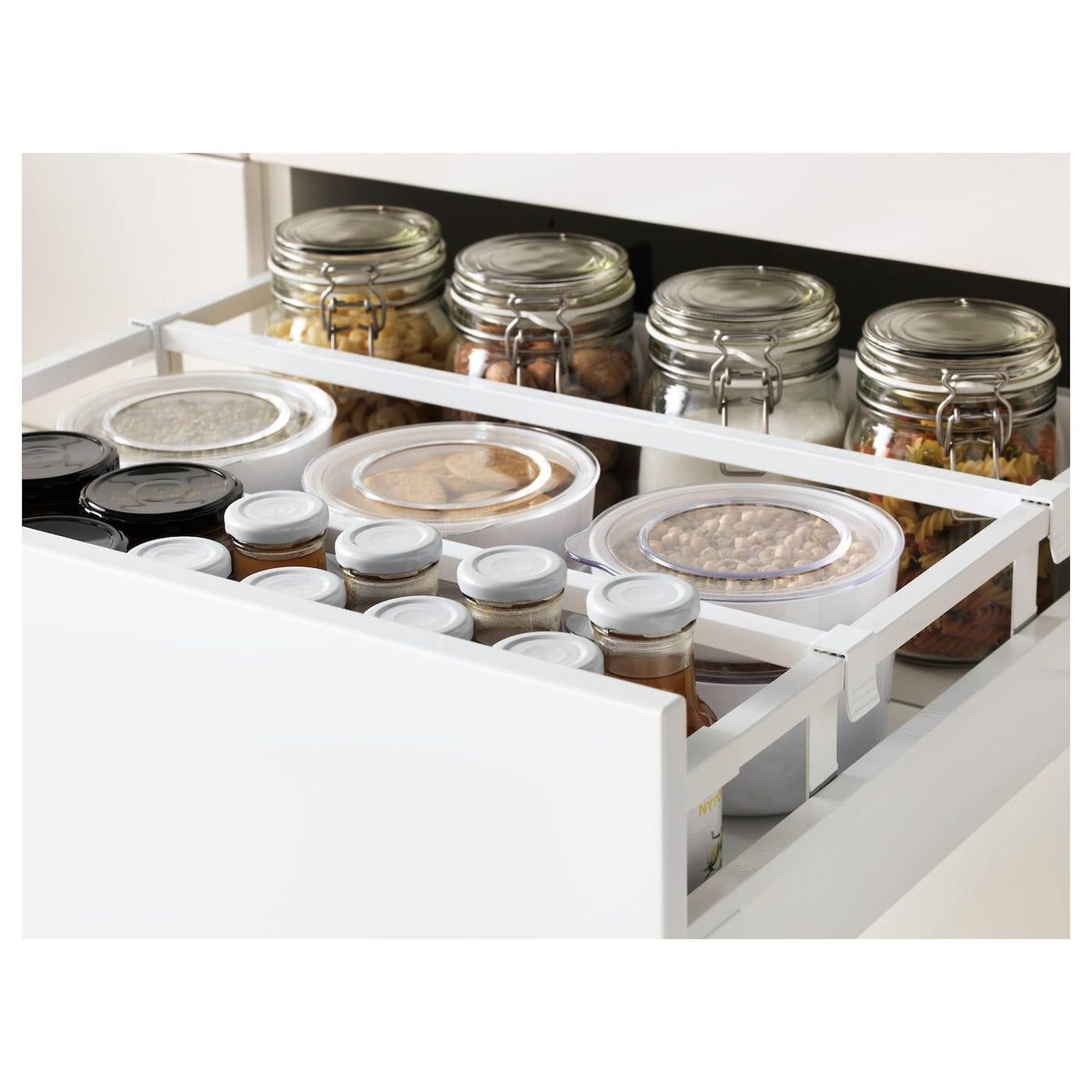 White Wall Cabinet with 2 Drawers L95902
