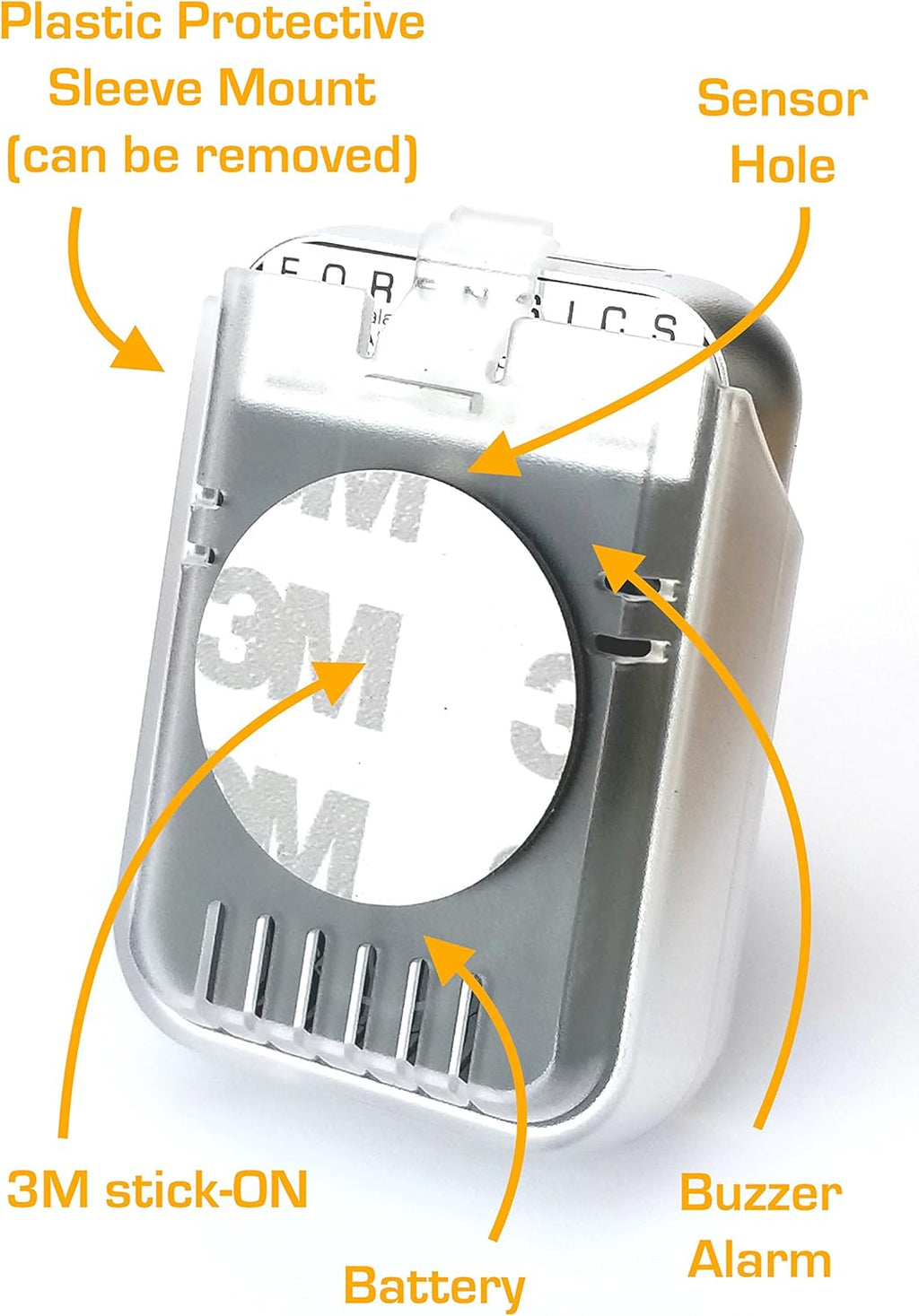 Carbon Monoxide CO Detector 9ppm Alarm Metal Body 2oz Z113483
