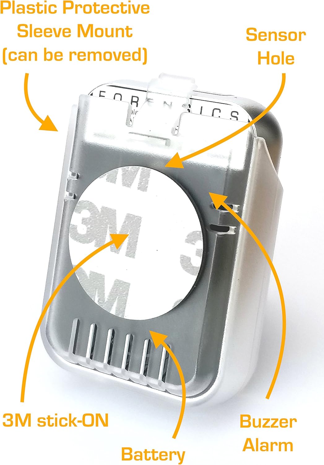 Carbon Monoxide CO Detector 9ppm Alarm Metal Body 2oz Z113483