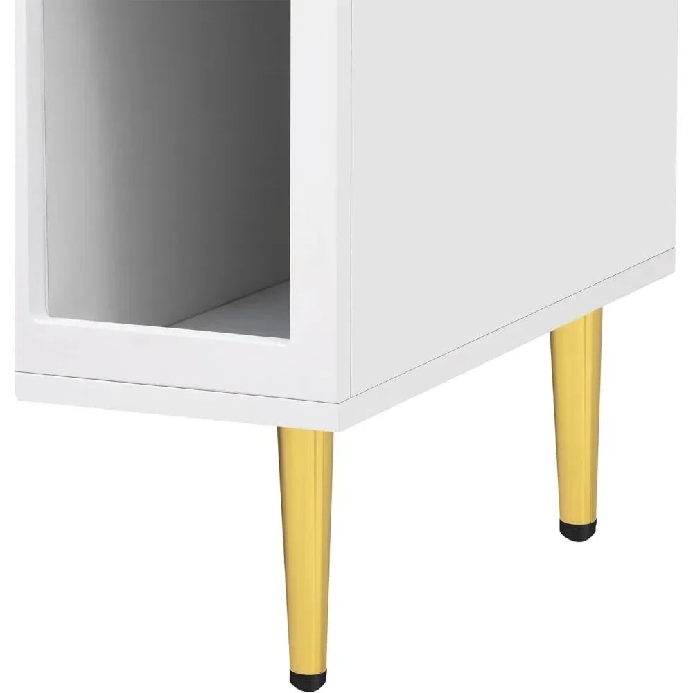 3 Shelves 2 Cupboards TV Stand Cabinet E926721