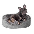 Plush Velvet Oval Dog Bed O634