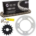 Drive Sprocket Chain Combo Front 15 Rear 49 Tooth 428HZ Standard 114 Links Pack of 2 W856