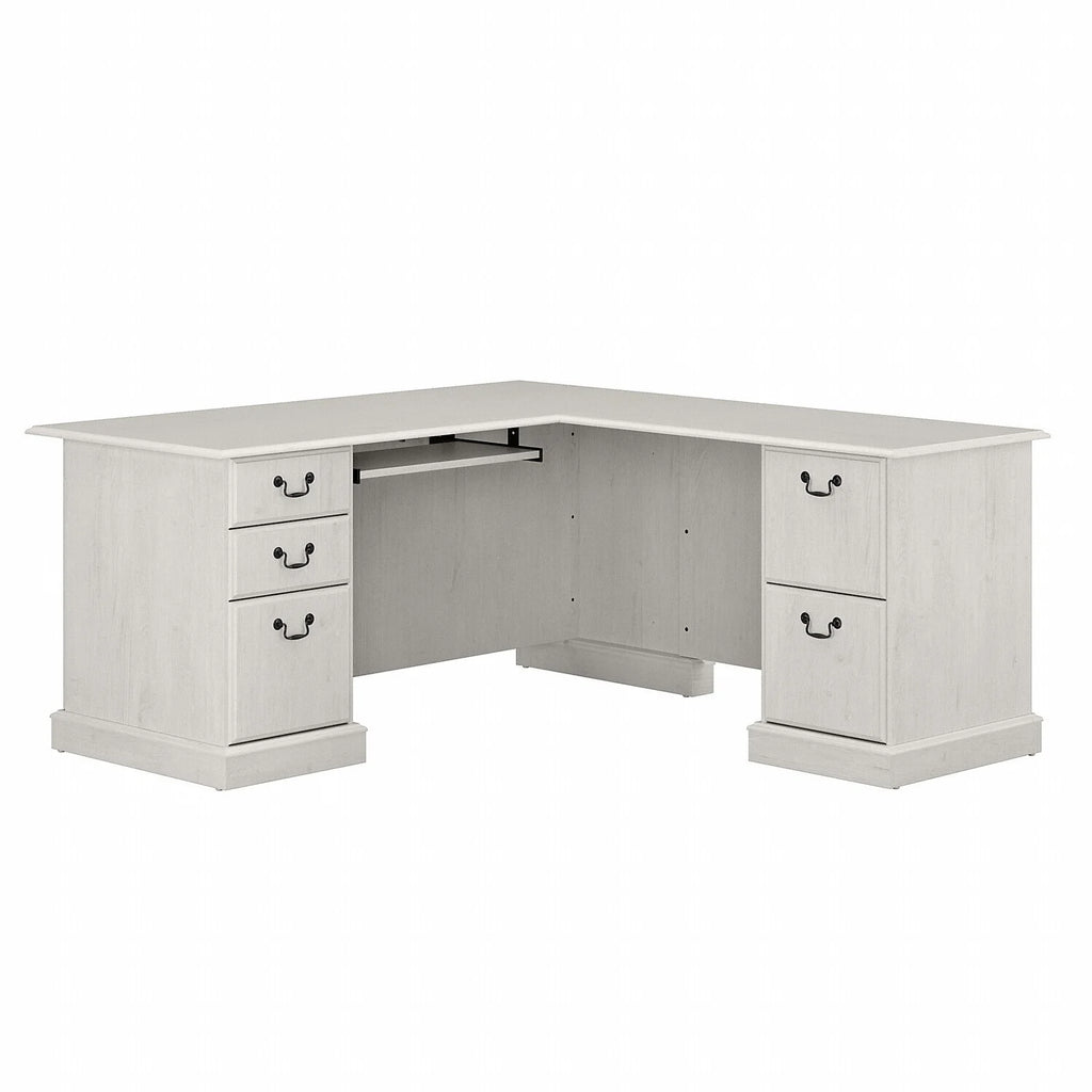 L Shaped Computer Desk With Drawers I15636