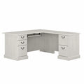 L Shaped Computer Desk With Drawers I15636