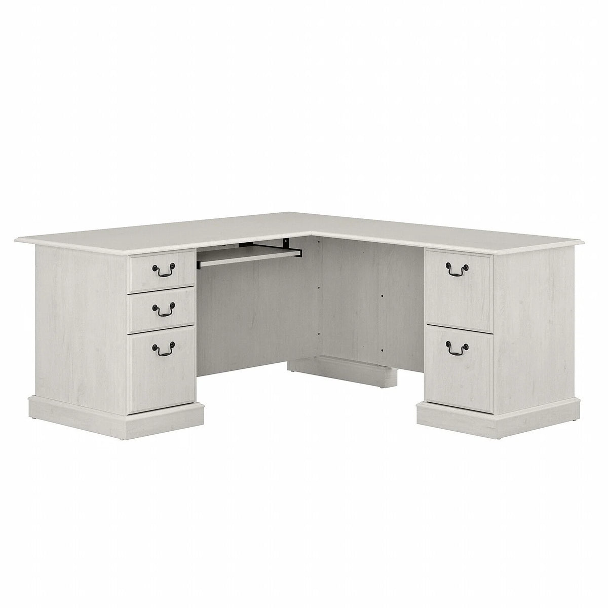 L Shaped Computer Desk With Drawers I15636