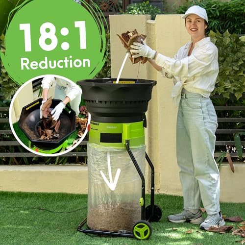 Bladeless Leaf Shredder & Mulcher 15 Amp U90155