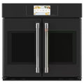 30 in. Smart Single Electric French-Door Wall Oven with Convection Self-Cleaning in Matte Black J3403
