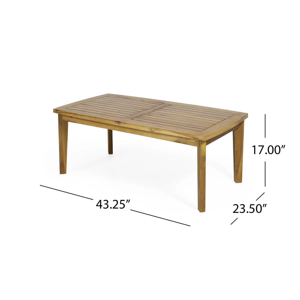Acacia Wood Rectangular Coffee Table F87052