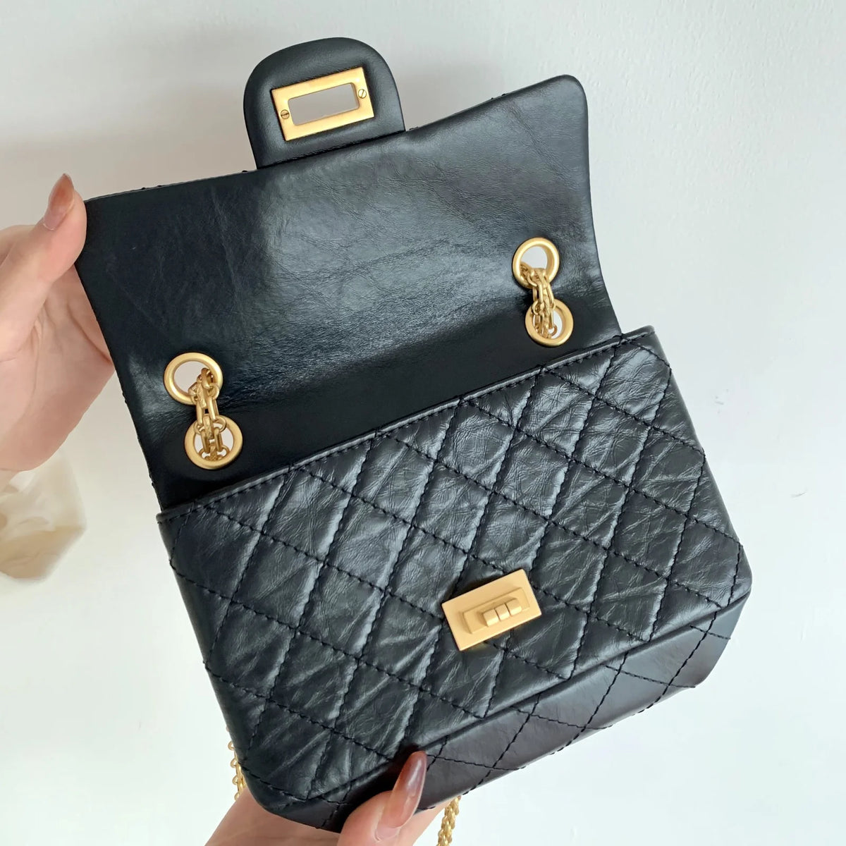 Black Mini 2.55 Handbag K428