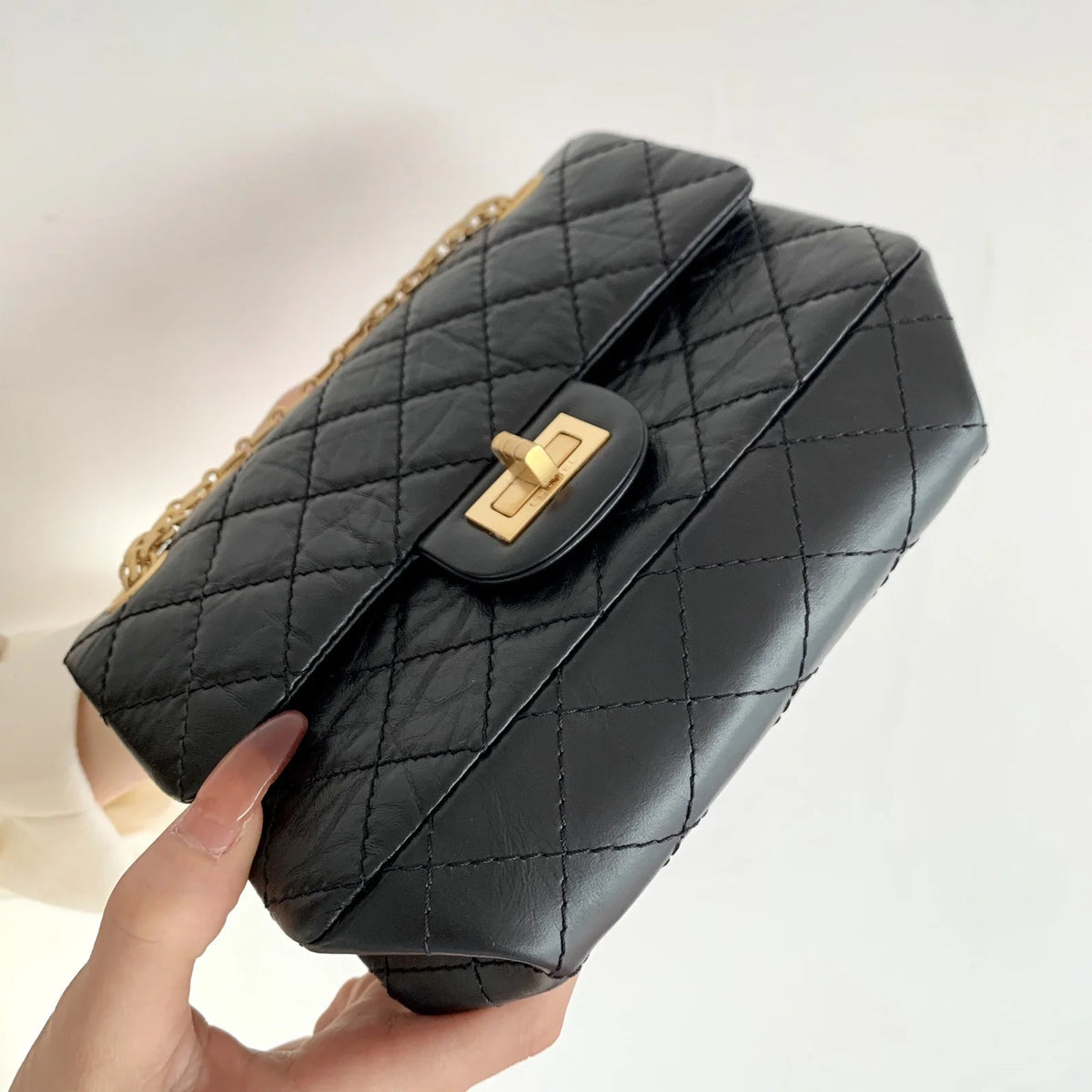 Black Mini 2.55 Handbag K428