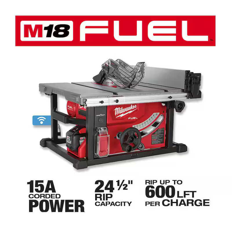 18-Volt Lithium-Ion Brushless Cordless Table Saw Kit with Battery and Stand C729