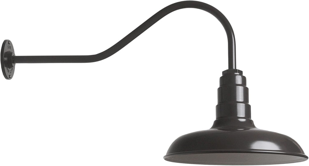 Gooseneck Barn Light (16 Gooseneck, Green) X495
