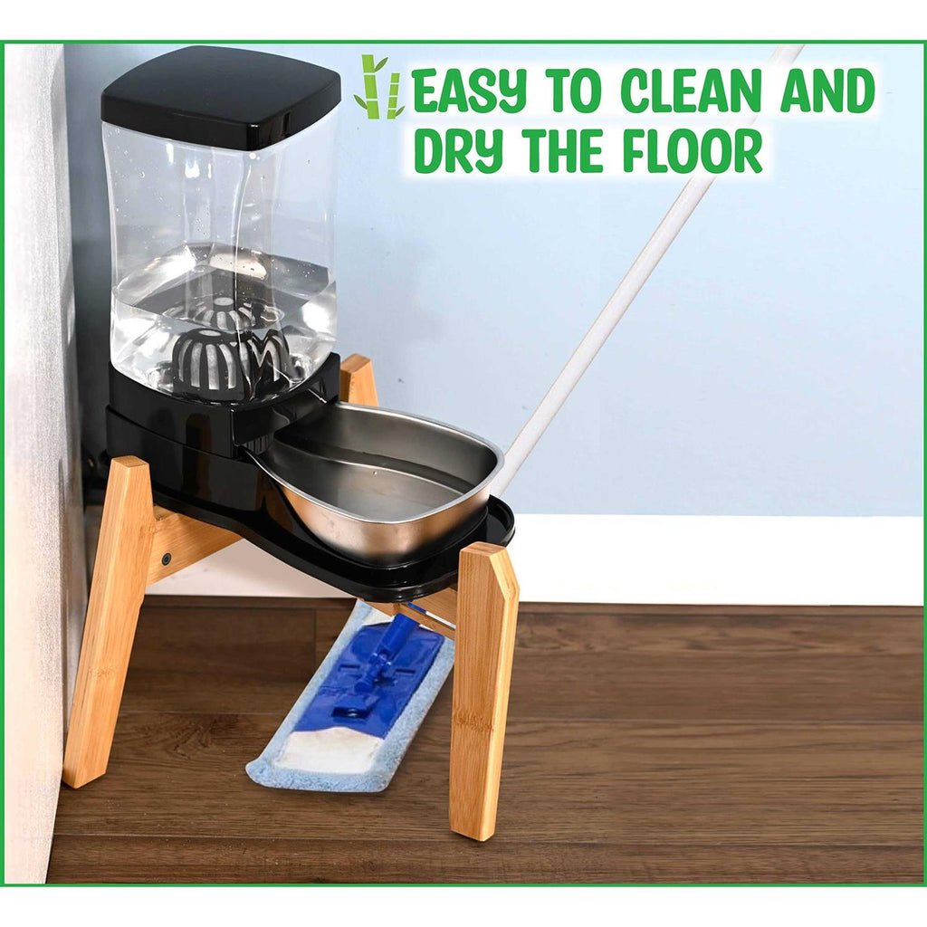 Dog Water and Food Dispensers Stand W998