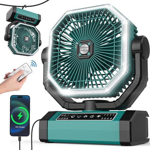 Portable Rechargeable 9-Inch Camping Fan H3452