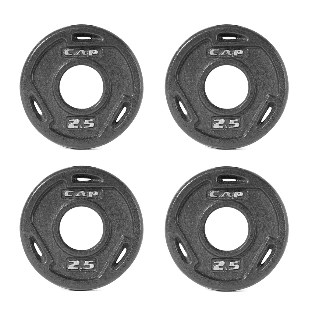 Black Olympic Grip Plate Set, 5 lb x 2 N639046