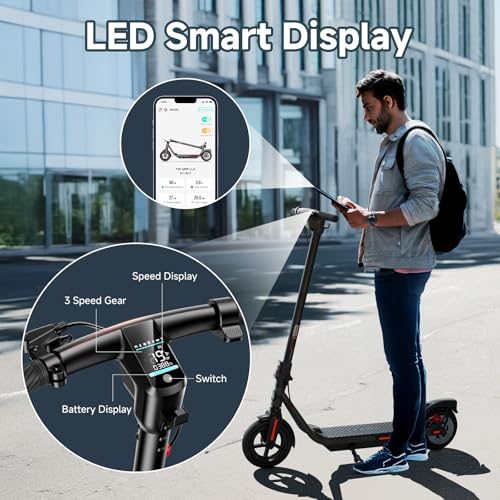 Electric Scooter with Dual Brakes, 8.5"/10" Tires B228084