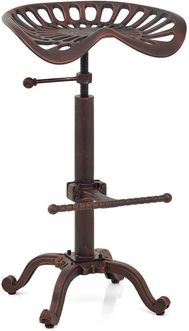 Adjustable Cast Iron Bar Stool P417