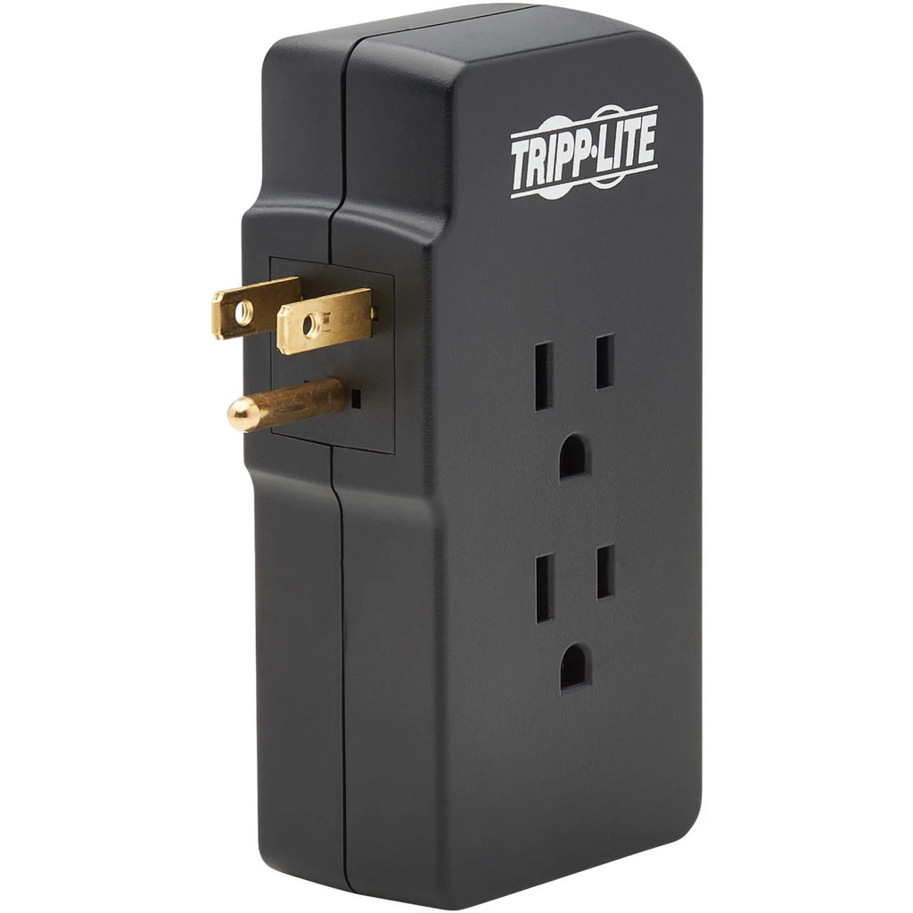 3-Outlet Surge Protector 2 USB Charging Ports Black E912