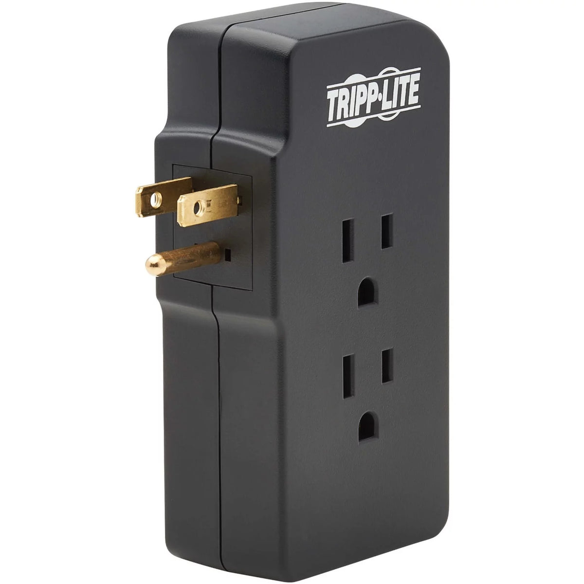 3-Outlet Surge Protector 2 USB Charging Ports Black E912