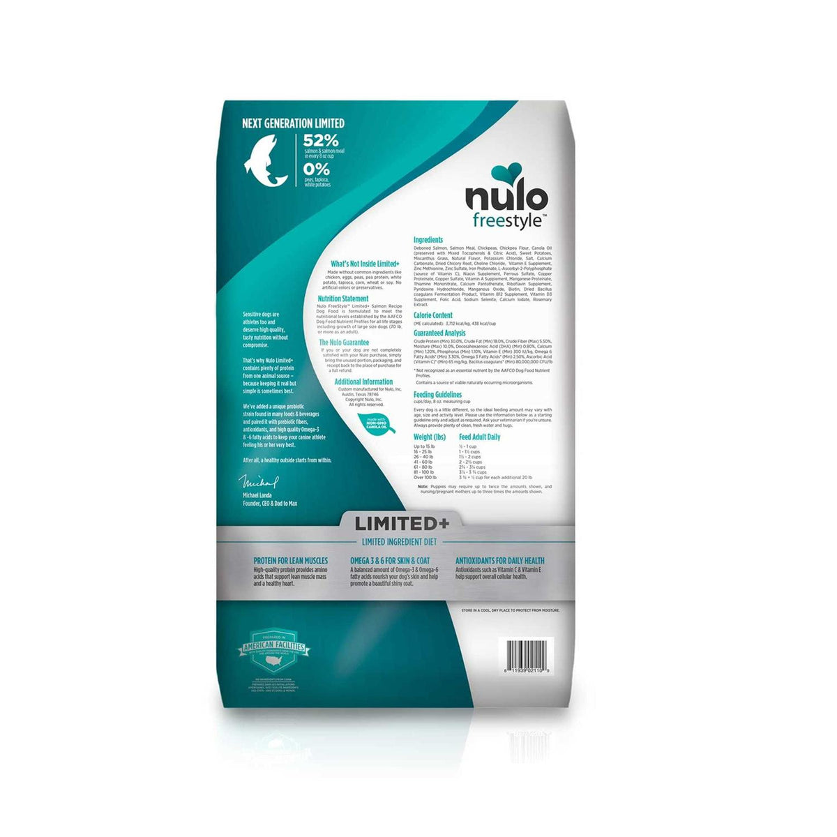 Salmon Recipe Grain-Free Dry Dog Food Q3824