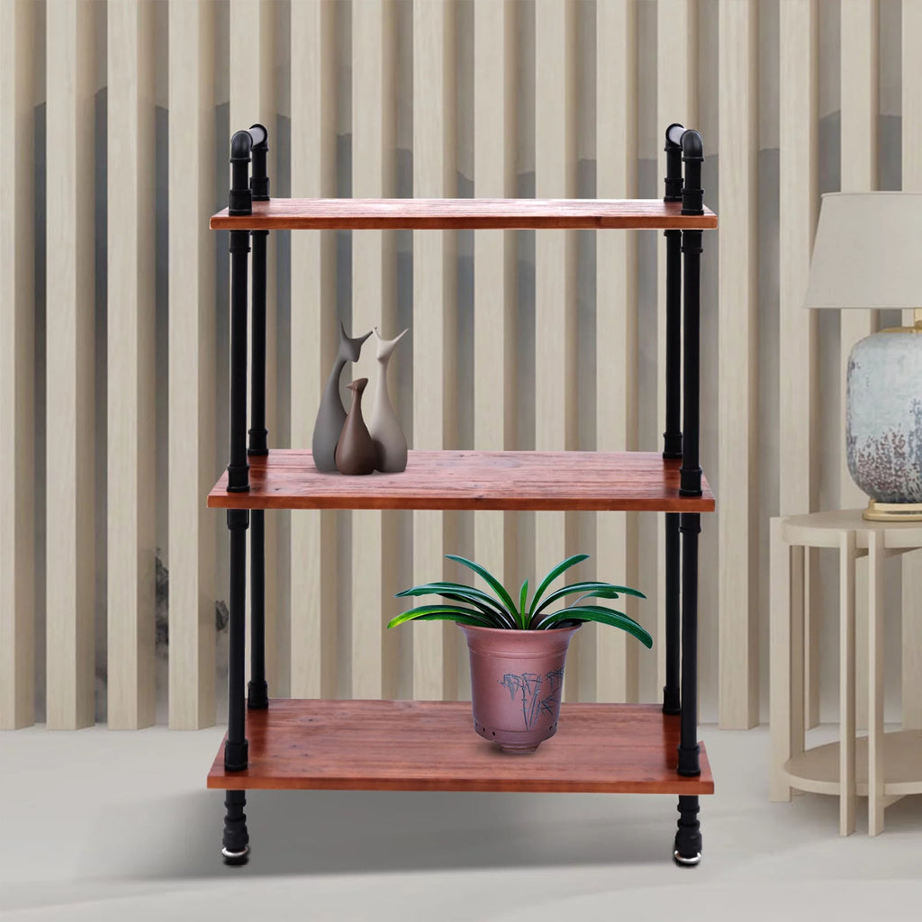 Solid Pine 3 Tier Bookshelf W582930