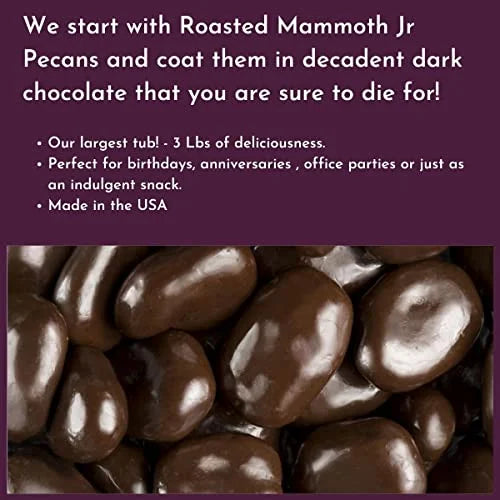 3 Lb Dark Chocolate Covered Pecans B147178