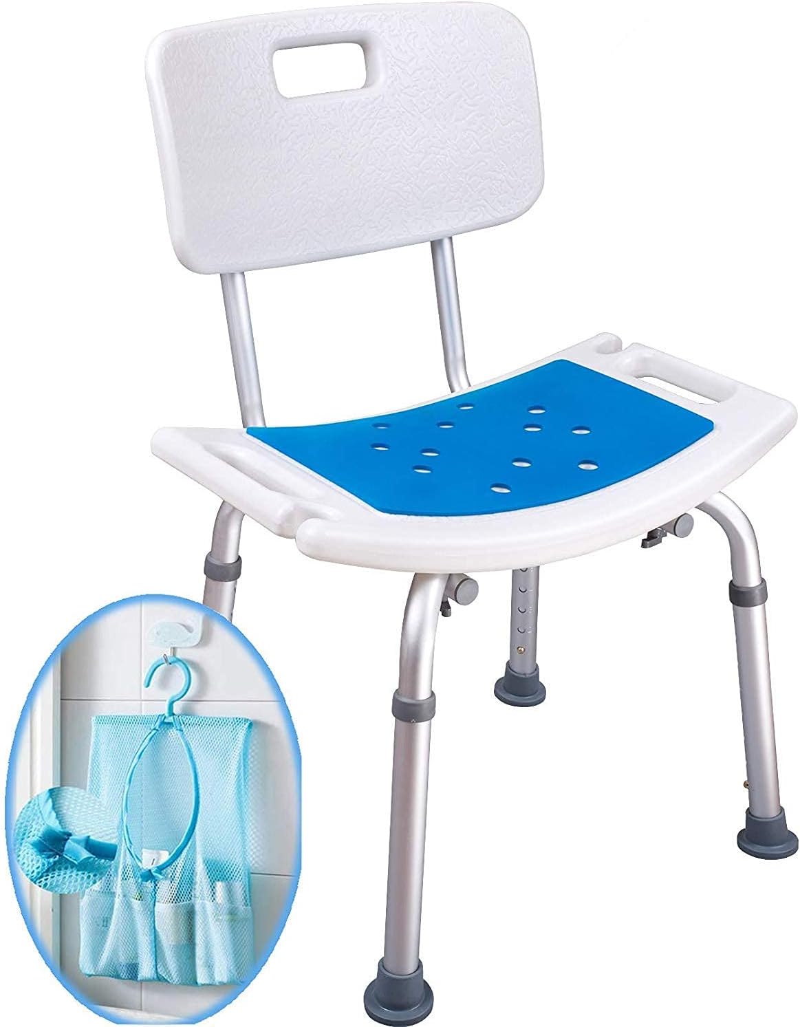 Padded Shower Chair with Back and Handles T2556